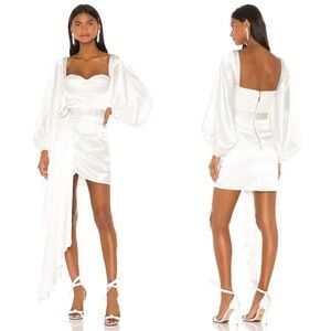 Bronx Bronco Lana Sequin White Satin dress